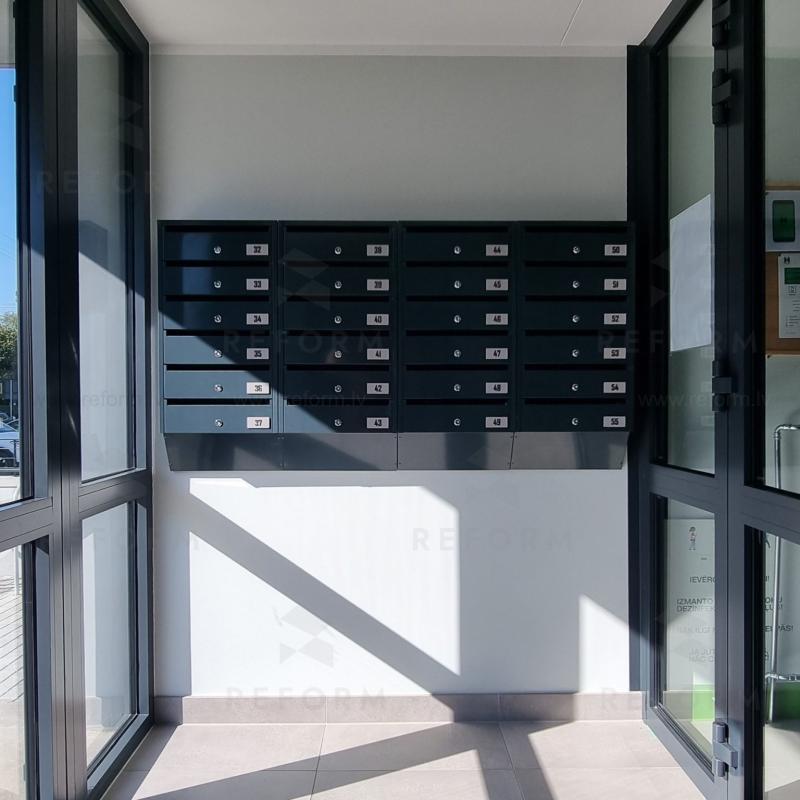 PD932 Vertical indoor postbox, 2 mailboxes, anthracite