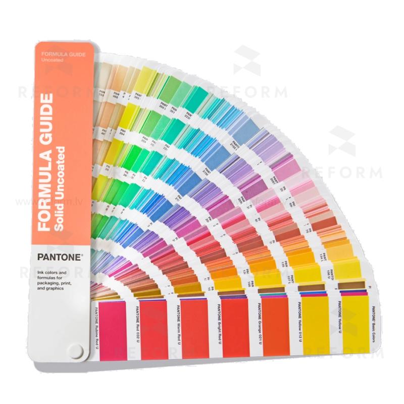 Pantone GP1601B Formula Guide - Uncoated krāsu katalogs