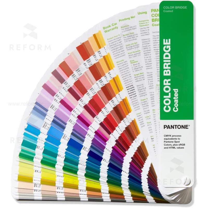 PANTONE Bridge Guide GG6103B - Coated color fan in chromatic color arrangement