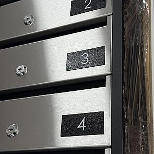 ART v5.1 No. plate for mailbox (D. Black)