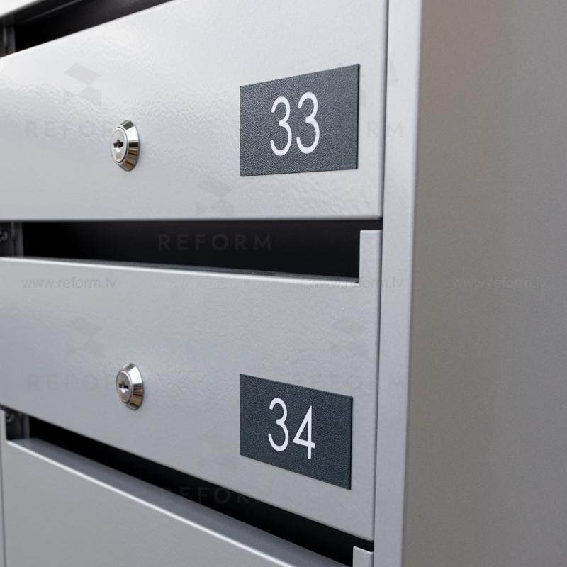 ART v4 No. plate for mailbox (Anthracite)
